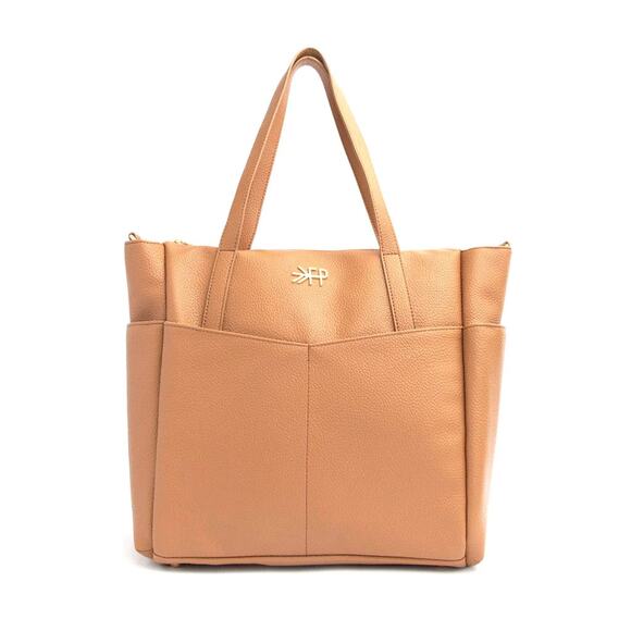 Freshly Picked Classic Carryall Tote Diaper Bag Purse Insulated Butterscotch Tan - Picture 1 of 11